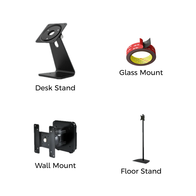 EZTablet installation and mounting options