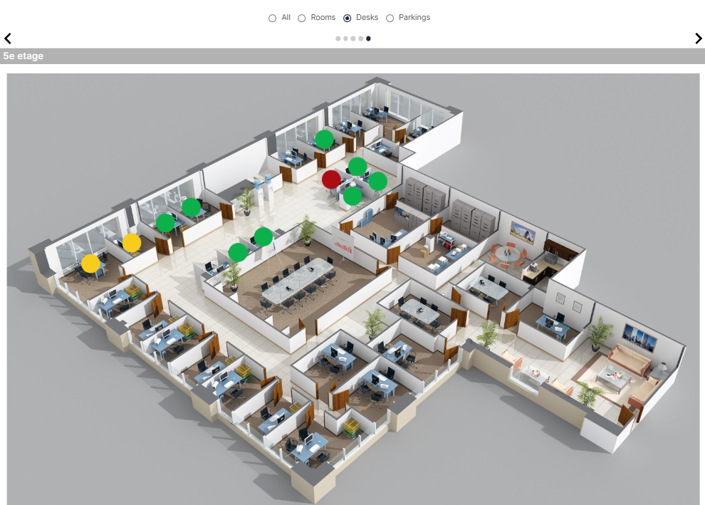 Réservation par plan visuel